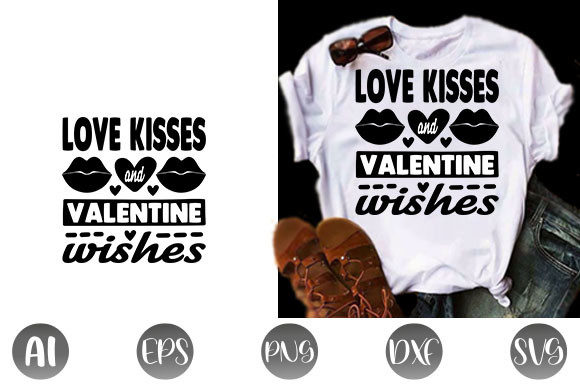 Review: Valentine Quote Design, Love Kisses and