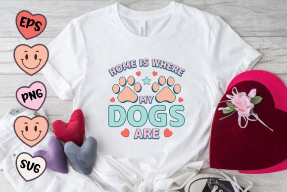 Reviewing Home is Where My Dog Quote SVG PNG