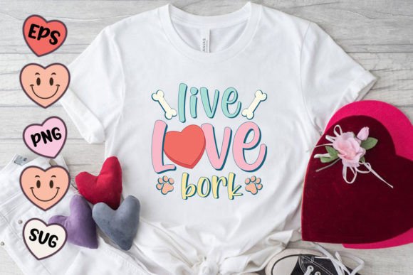 Reviewing Live Love Bork Dog Quote SVG PNG for Embroidery