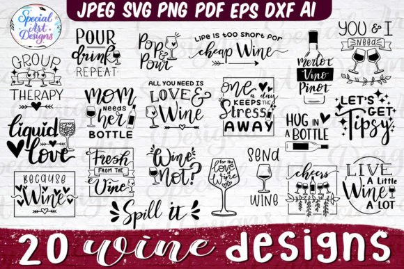 Reviewing the Funny Wine Quote SVG Bundle
