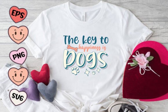 Reviewing The Key of Happiness Dog Quote SVG PNG