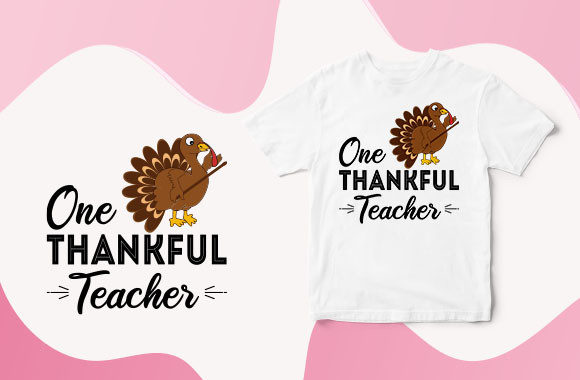 Reviewing the One Thankful Teacher, Turkey Design