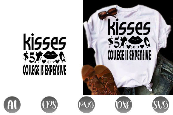 Reviewing Valentine Quote Design, Kisses 5 College